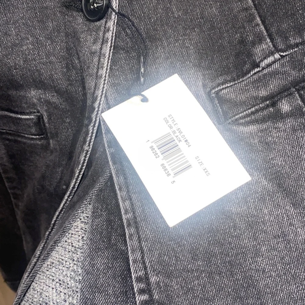 NEW! LNDN‎ Black Denim Blazer XS